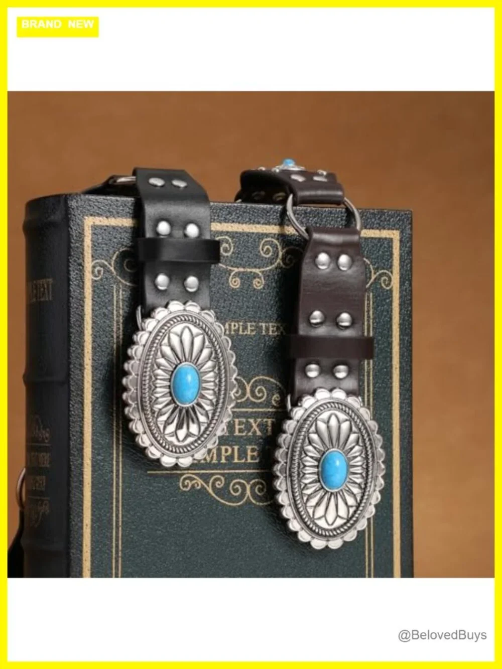 Vintage Western Faux Leather Belt for Women Cowgirl Studded Rivets